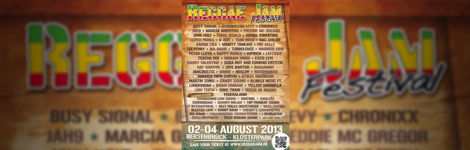 Reggae Jam Festival 2013 - Vorbericht