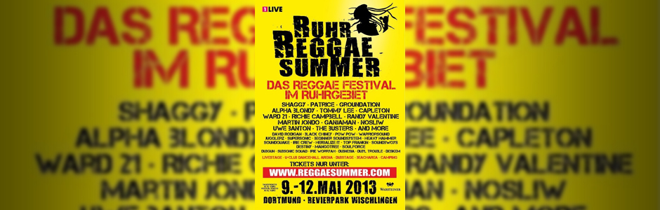 Ruhr Reggae Summer Dortmund 2013 - Vorbericht