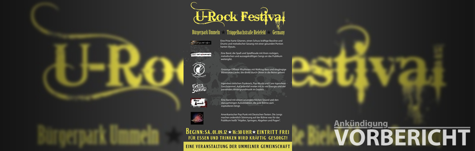 U-Rock Festival 2012 - Vorbericht