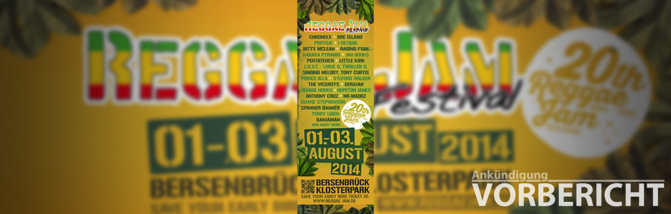 Reggae Jam Festival 2014 - Vorbericht