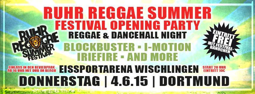 Opening Party Ruhr Reggae Summer Dortmund 2015