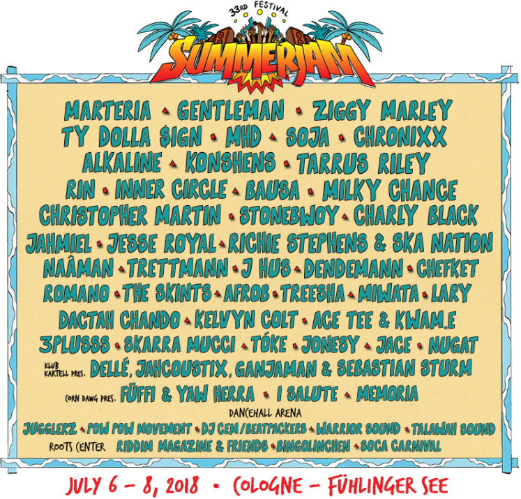 Preview: Summerjam Festival 2018 - Das Lineup