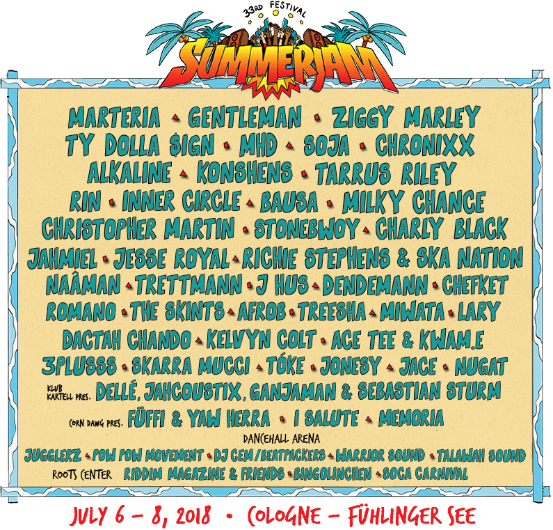 Preview: Summerjam Festival 2018 - Das Lineup