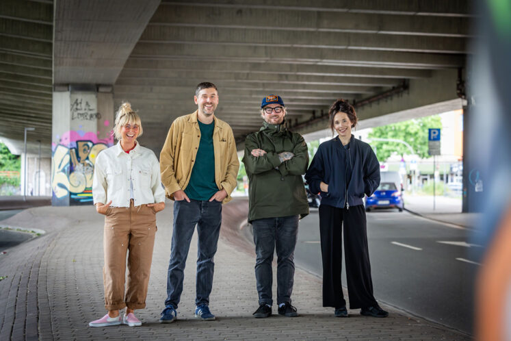 Von links nach rechts: Katharina Friesen, Sebastian Wappelhorst, Benjamin Stücke und Lea Feldkämper. Foto: Sarah Jonek